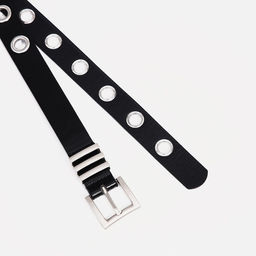 Ремень женский, ширина 2 см, пряжка металл, люверсы, цвет чёрный - Simaland фото 2