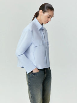 ЕМКА / Рубашка из хлопка с карманами - Emka фото 3