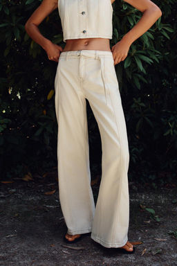 Z1975 HIGH-WAIST BOOTCUT JEANS WITH BELT - Zara фото 5