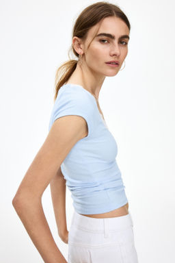 Top con escote de encaje en V - H&m фото 8