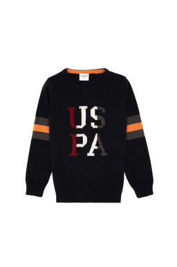 Erkek _ocuk Lacivert Bisiklet Yaka Kazak - U.s. polo assn фото 2