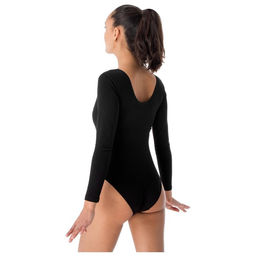 Купальник гимнастический Grace Dance, с длинным рукавом, р. 44, цвет чёрный  фото 6