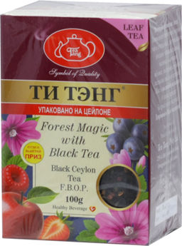 ТИ ТЭНГ. Черный чай. Магия леса 100 гр. карт.упаковка