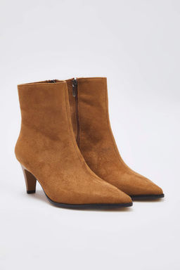 Taba Suet Sivri Burun Ince Topuklu Kad?n Bot 
TAKAW26BO00049 - Trendyolmilla фото 8