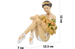 Статуэтка 12,5*7*12 см Балерина с цветами в белом - Elan gallery фото 10