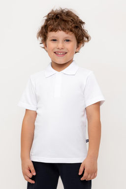 КР 302630-1/белый к566 джемпер-поло для мал - Crockid фото 5