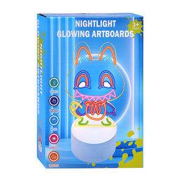 Набор для творчества  "Доска для рисования-светильник Зверек" в коробке