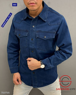 Мужская джинсовая рубашка
