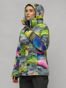 Горнолыжный костюм женский большого размера разноцветный 02278Rz - Chunmai фото 8