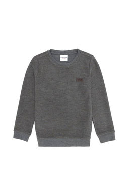 Серая меланжевая водолазка для мальчика - U.s. polo assn фото 4