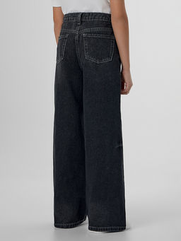 Джинсы для девочек серые Wide leg - Mark formelle фото 4