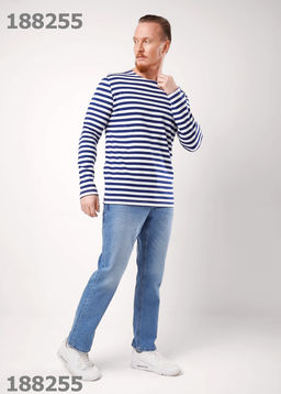 ЭЙС фуфайка муж. 600217ф дл.рук т.синий/белый - Clever wear фото 6