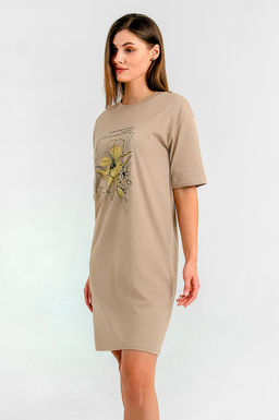 Арт. 4141 Туника женская 44-54 (6 шт) Цвет:кофейный