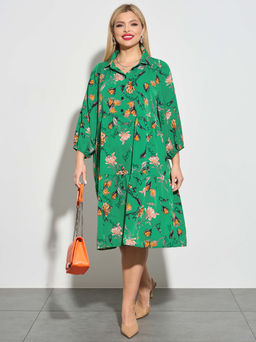 Платье 0060-28п зелёный - Dora фото 5