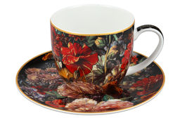Чашка с блюдцем Натюрморт с маками, Х. Рейкерс, 0,25 л