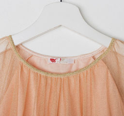 CRB wear/CAK 61689 Платье для девочки, персиковый/Ex.Cherubino  фото 2