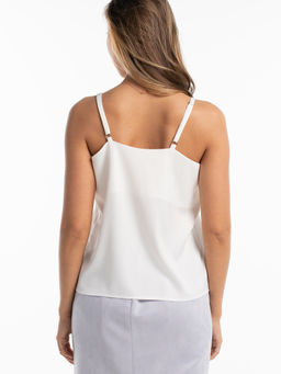 Топ шелковый молочный - Odis фото 2