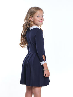 Платье в школу синее с белым воротником UD 4895 т.синий - Mini maxi фото 2
