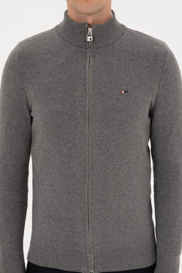 Erkek Slim Fit Gri Melanj Basic Triko H_rka - U.s. polo assn фото 6