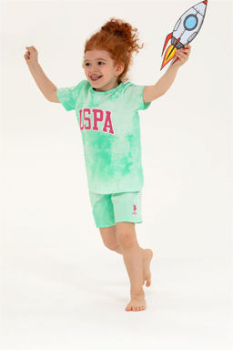 Мятный пижамный комплект для девочки Неожиданная скидка в корзине