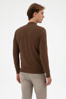 Erkek Slim Fit Kahverengi Triko H_rka - U.s. polo assn фото 12