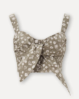 Блузка-топ в красно-белую клетку - Incity фото 5