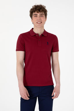 Erkek Bordo Basic Ti__rt Sepette S_rpriz _ndirim
