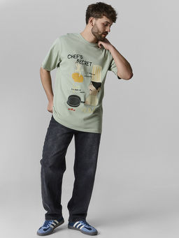 Футболка мужская зеленая прямого кроя - Mark formelle фото 2