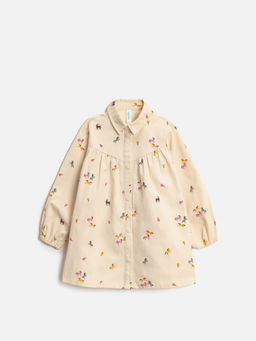 ACOOLA / Платье детское для девочек Meredit бежевый принт  фото 3