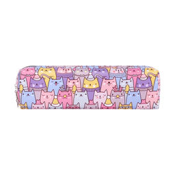 Пенал школьный Calligrata Кошки, на молнии, 1 отделение, МИКС  фото 3