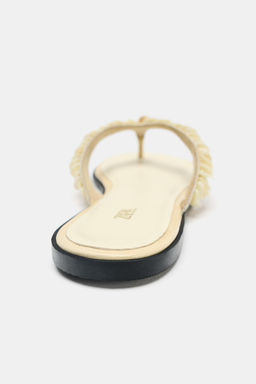 BEADED STRAP SANDALS