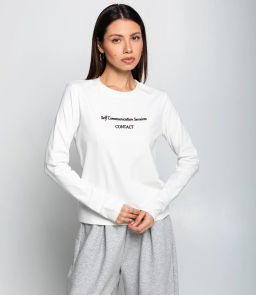 Лонгслив #КТ8923 (3), молочный