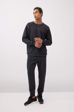 DeFactoFit Тканевый свитшот для дайвинга со стандартным кроем и круглым вырезом  фото 2