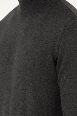 Мужской базовый свитер антрацитового меланжа Неожиданная скидка в корзине - U.s. polo assn фото 7