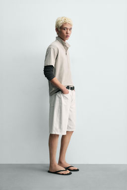 BERMUDA BAGGY FIT / Blanco
