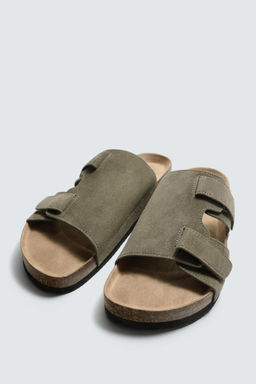 SANDALIA PIEL TIRAS / Verde - Zara фото 5