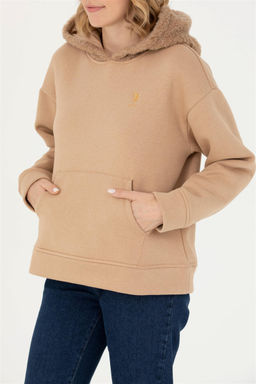 U. S. Polo Assn Женская толстовка с капюшоном песочного цвета - U.s. polo assn фото 6