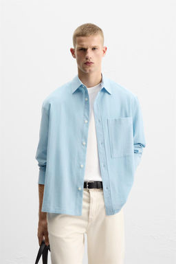 TEXTURED RELAXED FIT SHIRT - Zara фото 18