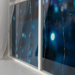 УЦЕНКА Гирлянда Занавес 1.6?1.6 м роса, IP20, серебристая нить, 160 LED, свечение тёплое белое, 8 режимов, 220 В - Luazon lighting фото 4