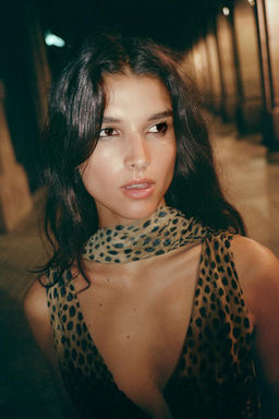 ANIMAL PRINT FOULARD DRESS - Zara фото 4