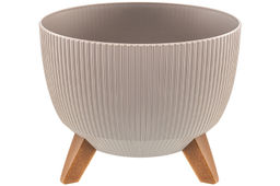 Кашпо 9,4 л 29*29*23 см "Винто" темно-бежевый (модель 661)
