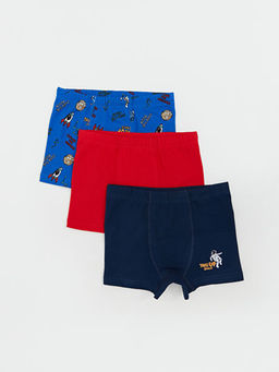 Beli Lastikli Penye Erkek ?ocuk Boxer 3l?