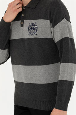 Мужской свитер антрацитового меланжа - U.s. polo assn фото 13