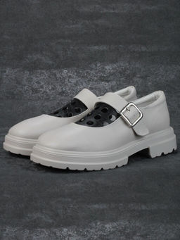 06-PDE38-2 GRAY Туфли женские (натуральная кожа)