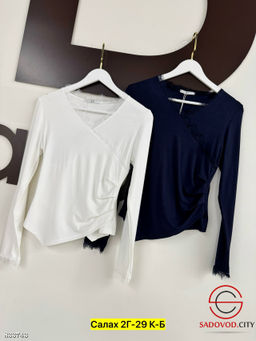 Лонгслив женский однотонный