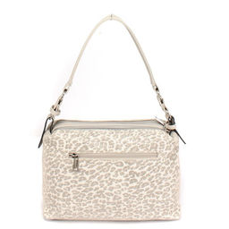 Сумка женская натуральная кожа ADEL-304/3в (отделка ИСК/КОЖА), 2 отд/плеч рем, серый леопард 264689 - Adelia фото 2