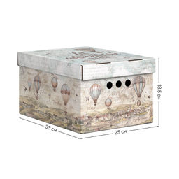 VAL TC-BCTN-AR-4S Короб картонный, складной, малый, 25*33*18.5 см, набор 4 шт., TRAVELLING AIR, шт