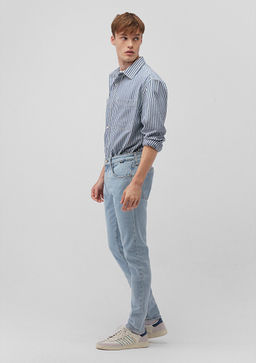 James Classic Denim Puslu Ac?k Mavi Jean Pantolon  фото 2