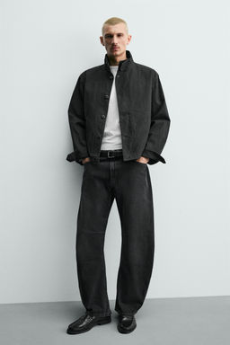 JEANS RELAXED BARREL FIT / Carb?n - Zara фото 7