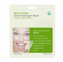 BeauuGreen Micro Hole Snail Hydrogel Mask, 30g - Гидрогелевая маска с муцином улитки